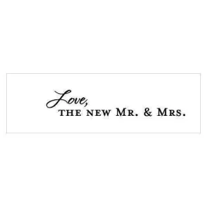 "Love, the New Mr. & Mrs." Confetti Cards Indigo Blue (Pack of 1)