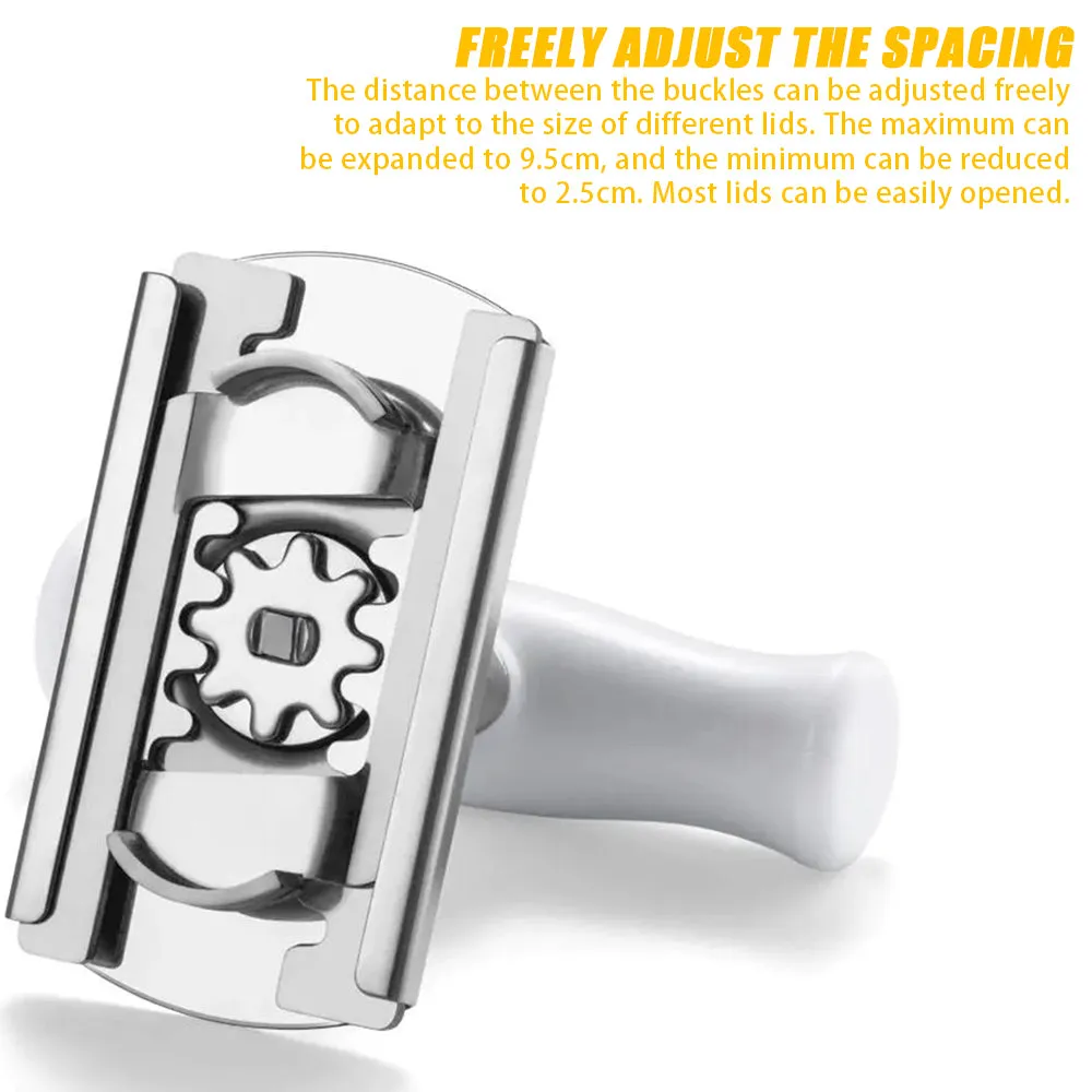 Stainless Steel Bottle Opener Multifunctional Adjustable Glass Lid Bottle Opener Labor-Saving Can Opener Kitchen Gadgets