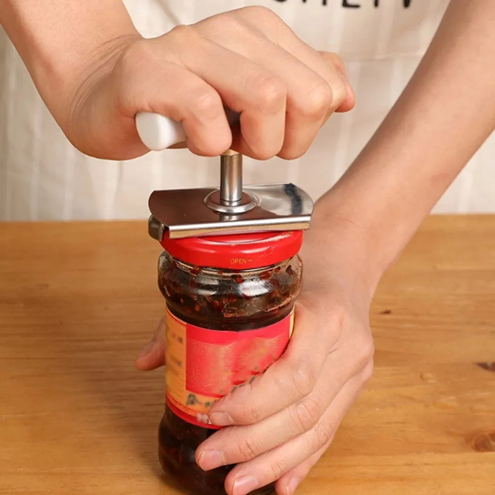 Stainless Steel Bottle Opener Multifunctional Adjustable Glass Lid Bottle Opener Labor-Saving Can Opener Kitchen Gadgets