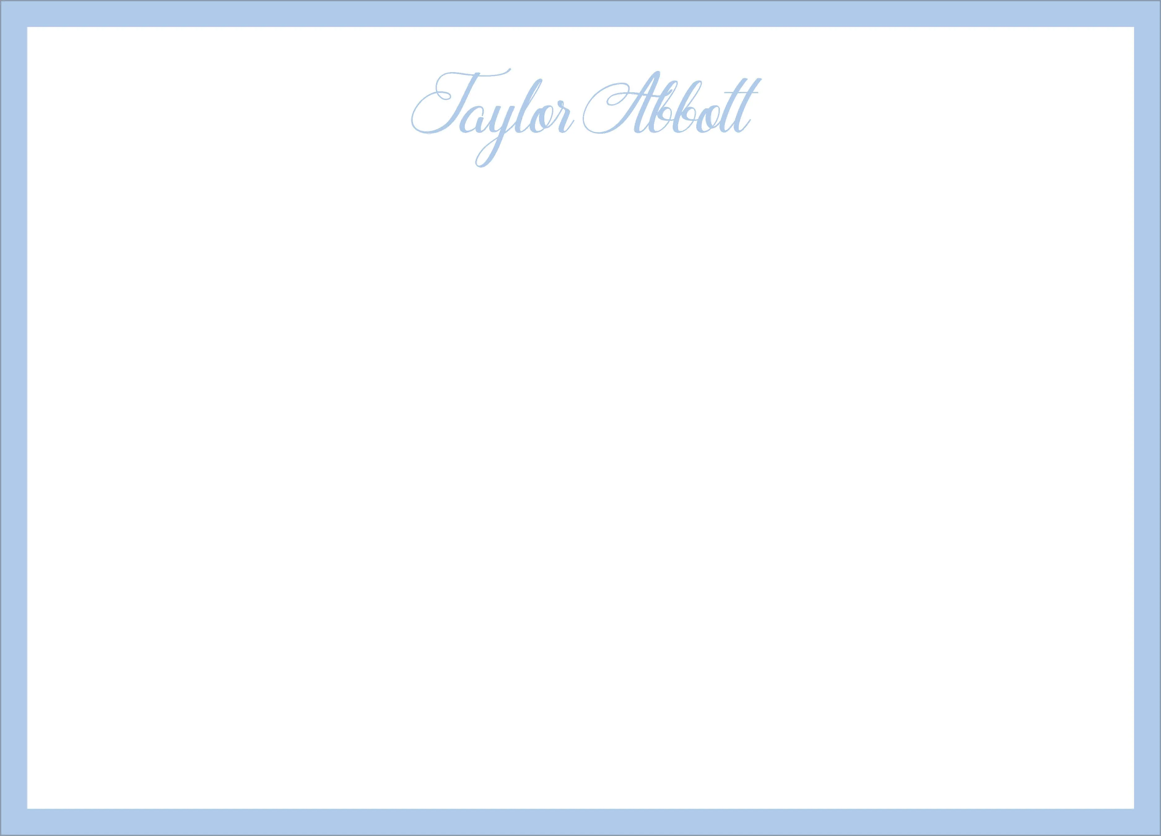 Taylor Personalized Note Cards