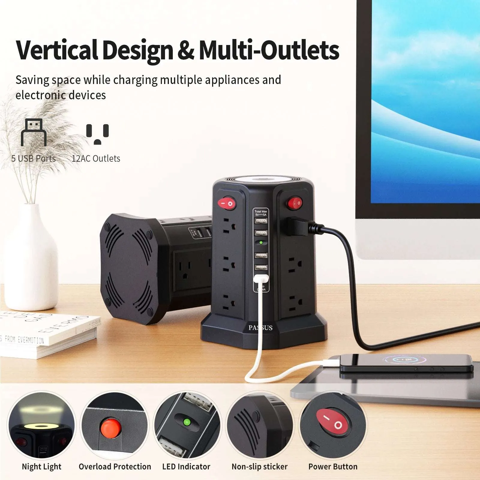 Transform Your Power Management with Smart Socket Tower