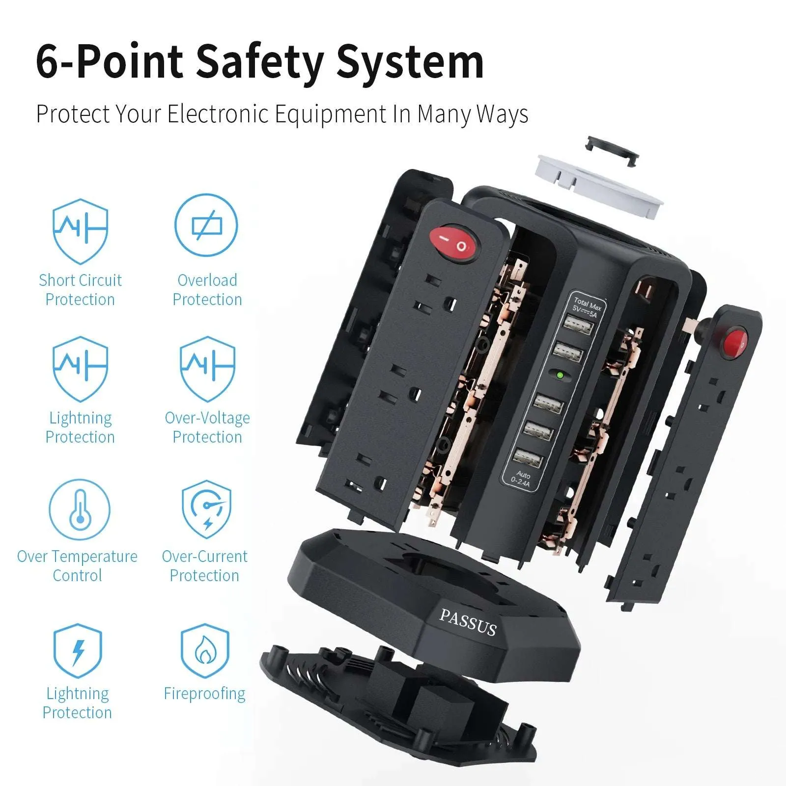 Transform Your Power Management with Smart Socket Tower