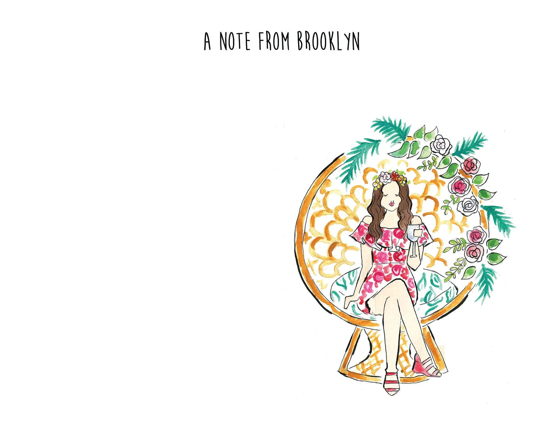 Tropical Bride Personalized Stationery