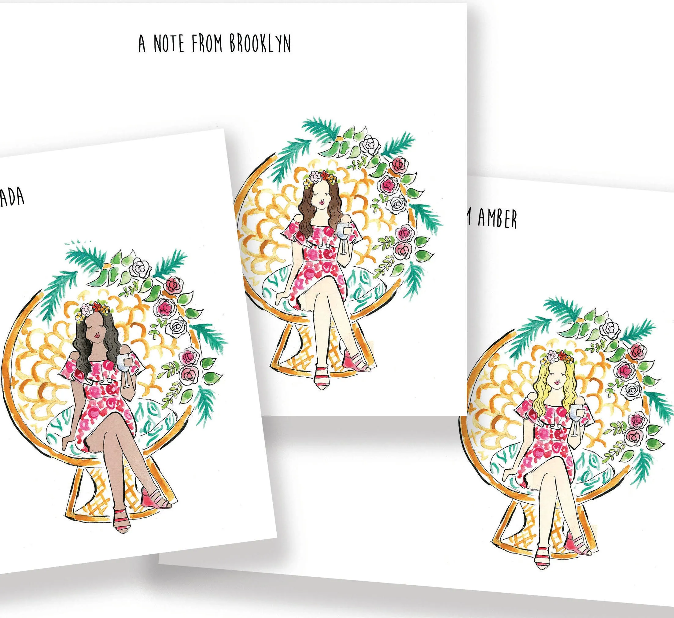 Tropical Bride Personalized Stationery